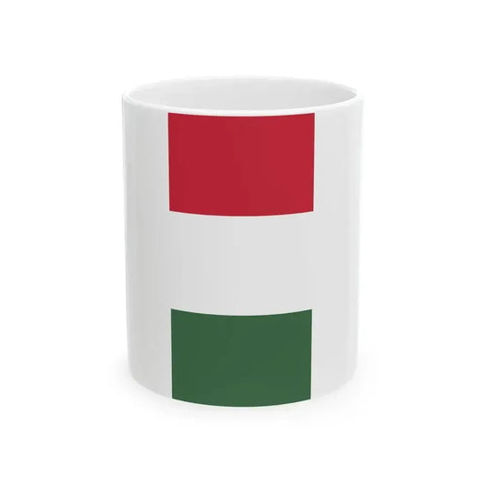 Flag of Hungary 2-1 aspect ratio (Hungary) White Coffee Mug 11oz - Go Mug Yourself