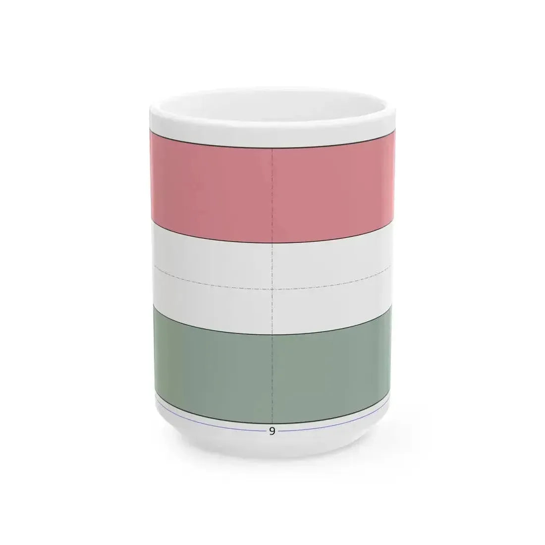 Flag of Hungary 2-3 construction sheet (Hungary) White Coffee Mug 15oz - Go Mug Yourself