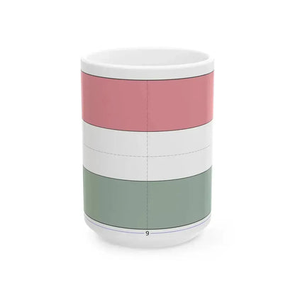 Flag of Hungary 2-3 construction sheet (Hungary) White Coffee Mug 15oz - Go Mug Yourself