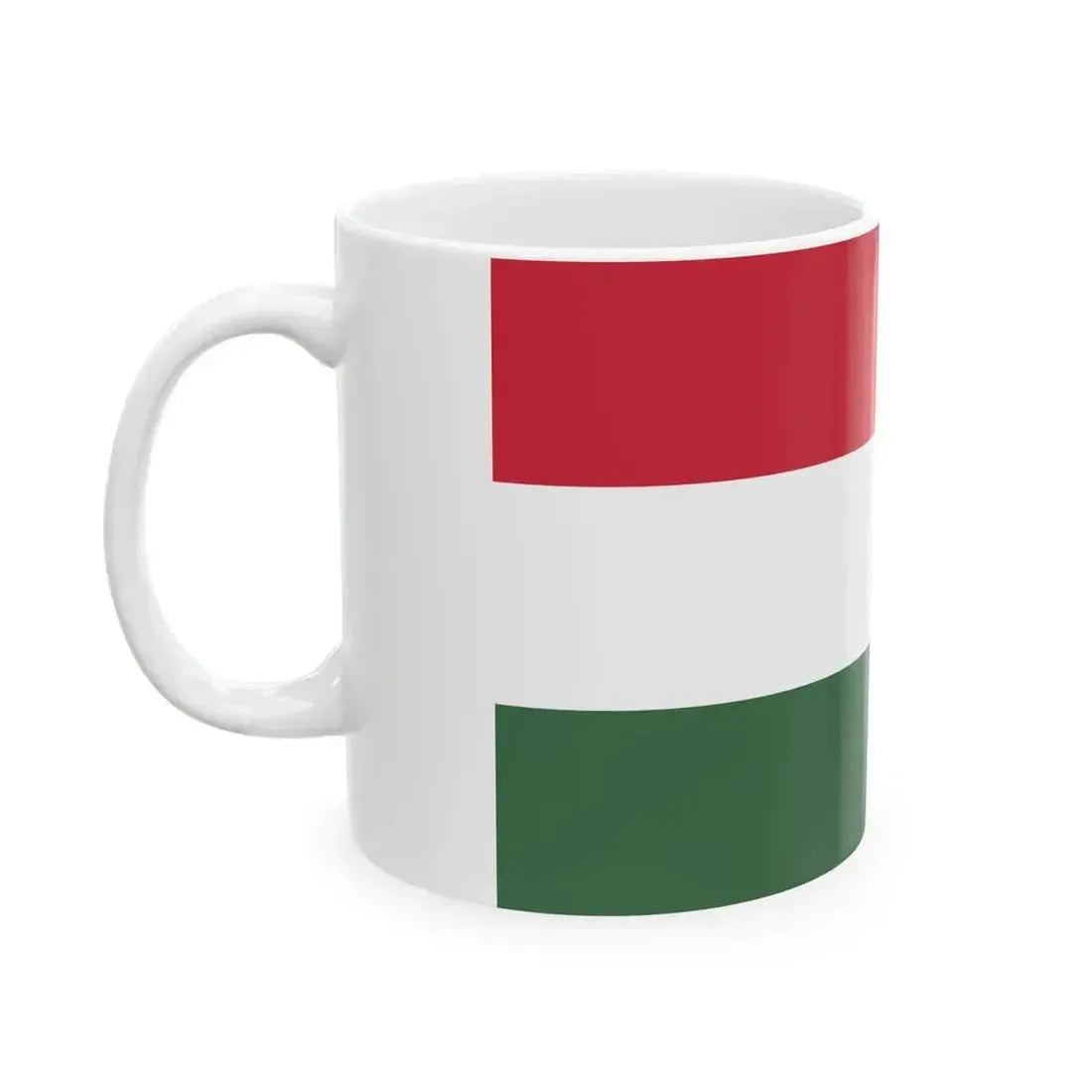 Flag of Hungary 5-3 (Hungary) White Coffee Mug - Go Mug Yourself