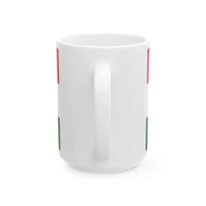 Flag of Hungary 5-3 (Hungary) White Coffee Mug - Go Mug Yourself