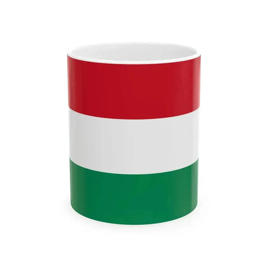 Flag of Hungary alternate (Hungary) White Coffee Mug 11oz - Go Mug Yourself