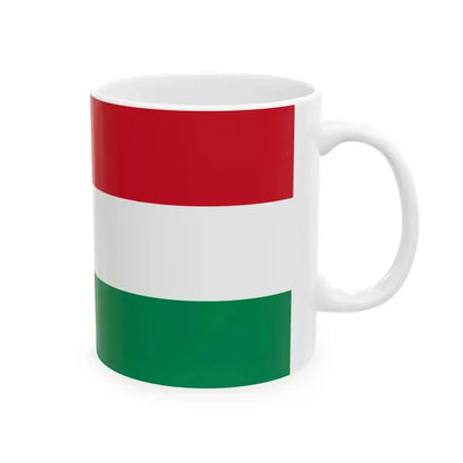 Flag of Hungary alternate (Hungary) White Coffee Mug - Go Mug Yourself