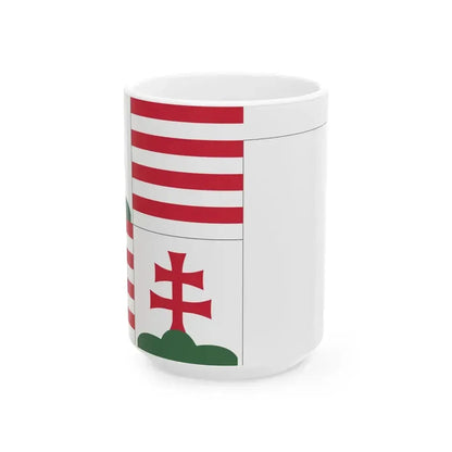 Flag of Hungary Battle of Baia 1467 (Hungary) White Coffee Mug 15oz - Go Mug Yourself