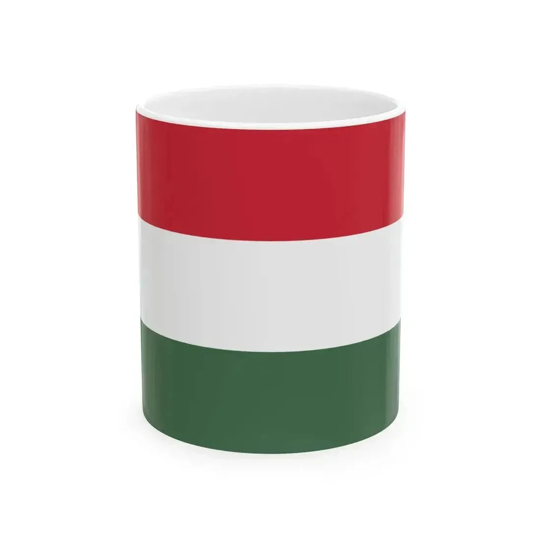 Flag of Hungary (Hungary) White Coffee Mug 11oz - Go Mug Yourself