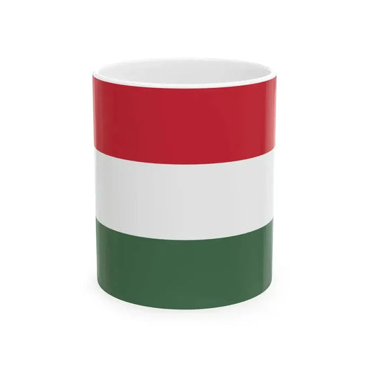 Flag of Hungary (Hungary) White Coffee Mug 11oz - Go Mug Yourself
