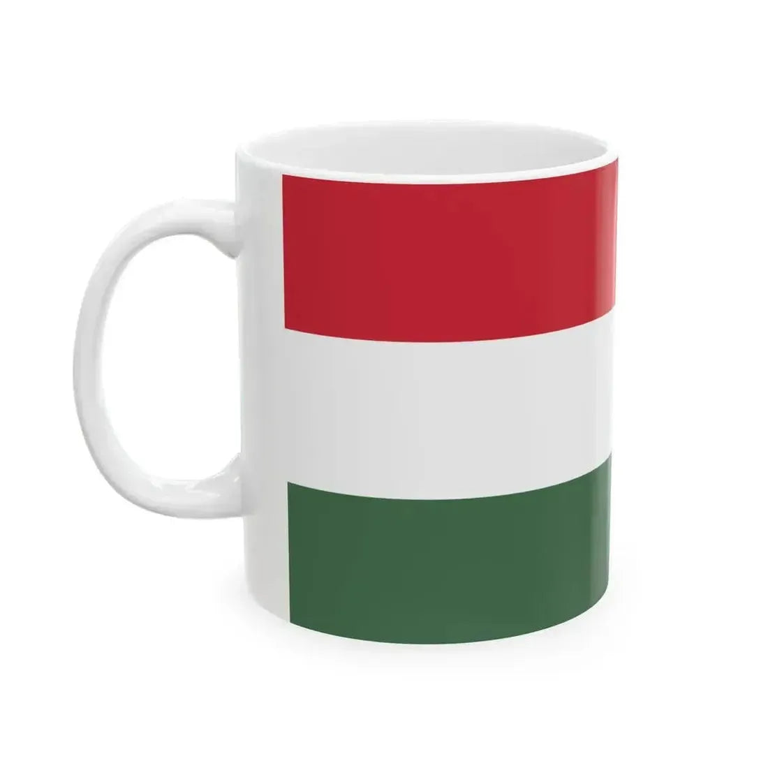 Flag of Hungary (Hungary) White Coffee Mug - Go Mug Yourself