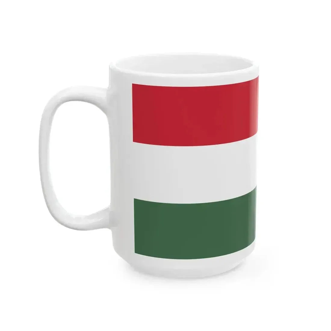 Flag of Hungary (Hungary) White Coffee Mug - Go Mug Yourself