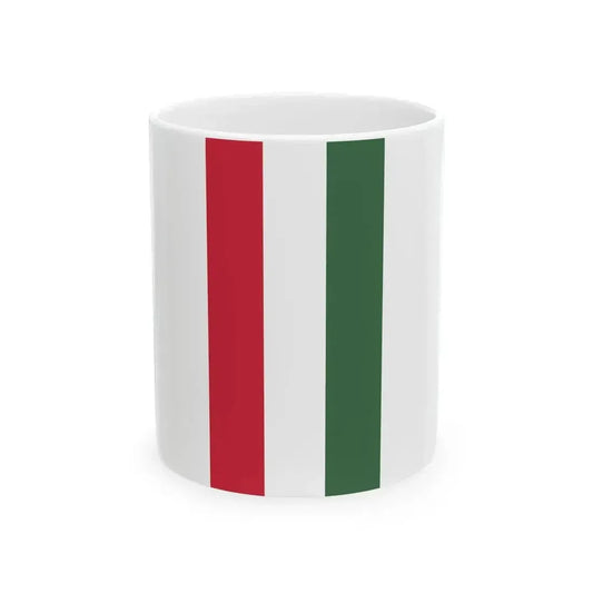 Flag of Hungary vertical (Hungary) White Coffee Mug 11oz - Go Mug Yourself