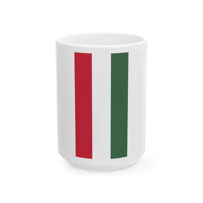 Flag of Hungary vertical (Hungary) White Coffee Mug 15oz - Go Mug Yourself
