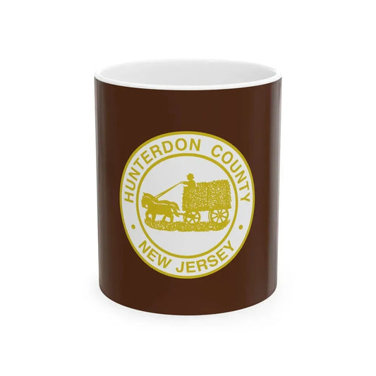 Flag of Hunterdon County New Jersey (United States) White Coffee Mug 11oz - Go Mug Yourself