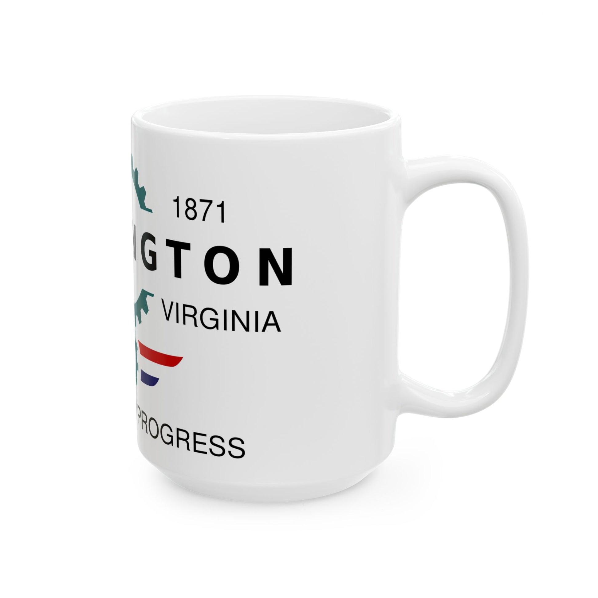 Flag of Huntington West Virginia Until 2004 (United States) White Coffee Mug-Go Mug Yourself