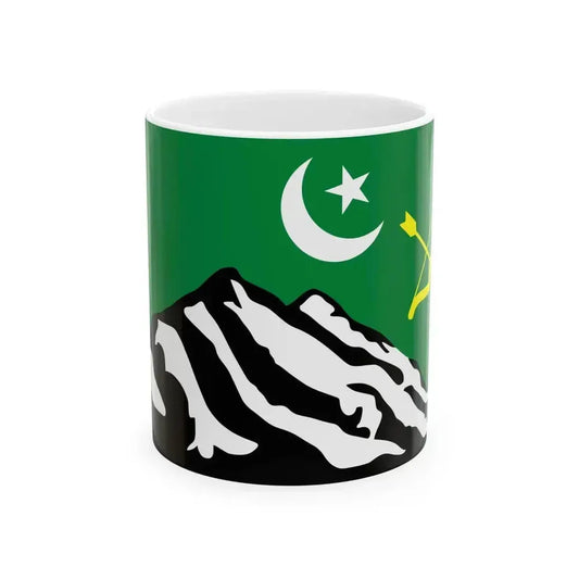 Flag of Hunza (Pakistan) White Coffee Mug 11oz - Go Mug Yourself