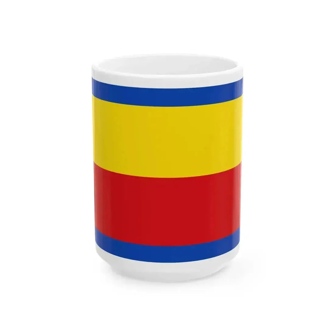 Flag of Huy (Belgium) White Coffee Mug 15oz - Go Mug Yourself