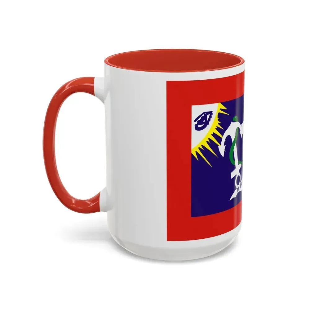 Flag of Hydra Greece - Accent Coffee Mug - Go Mug Yourself