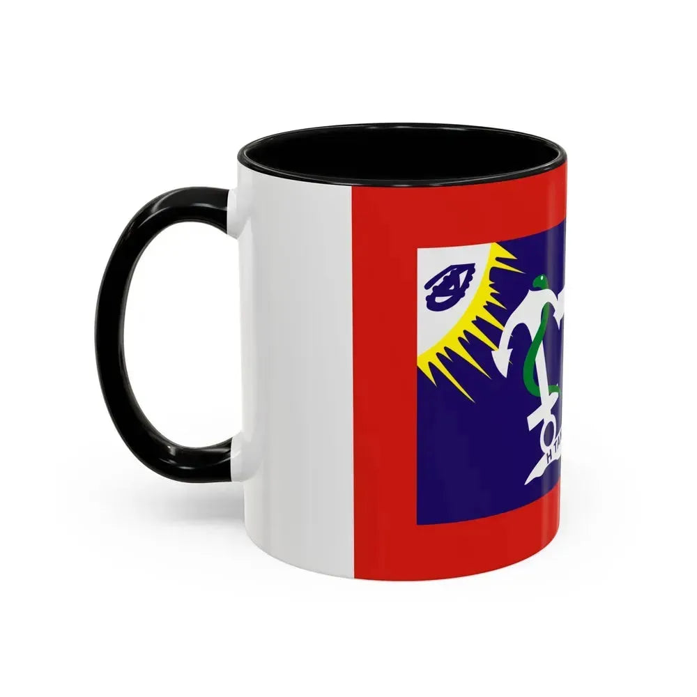 Flag of Hydra Greece - Accent Coffee Mug - Go Mug Yourself