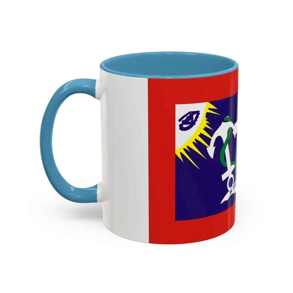 Flag of Hydra Greece - Accent Coffee Mug - Go Mug Yourself