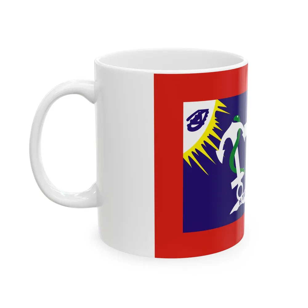 Flag of Hydra Greece - White Coffee Mug-Go Mug Yourself