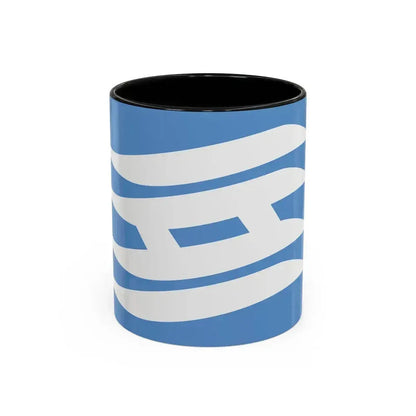 Flag of Hyogo Prefecture Japan - Accent Coffee Mug 11oz Black - Go Mug Yourself