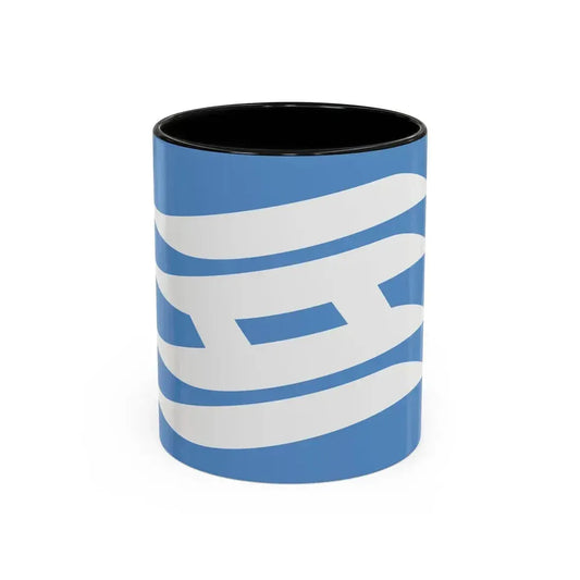 Flag of Hyogo Prefecture Japan - Accent Coffee Mug 11oz Black - Go Mug Yourself