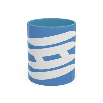 Flag of Hyogo Prefecture Japan - Accent Coffee Mug 11oz Light Blue - Go Mug Yourself