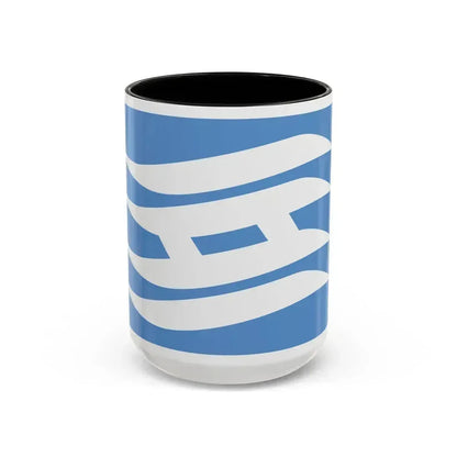 Flag of Hyogo Prefecture Japan - Accent Coffee Mug 15oz Black - Go Mug Yourself