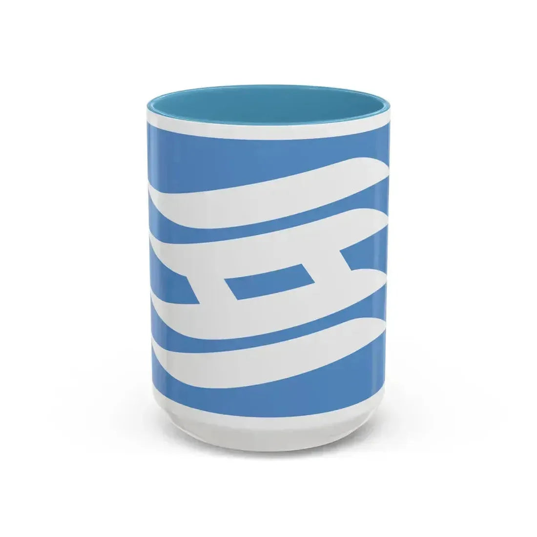 Flag of Hyogo Prefecture Japan - Accent Coffee Mug 15oz Light Blue - Go Mug Yourself