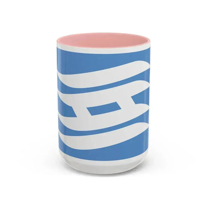 Flag of Hyogo Prefecture Japan - Accent Coffee Mug 15oz Pink - Go Mug Yourself