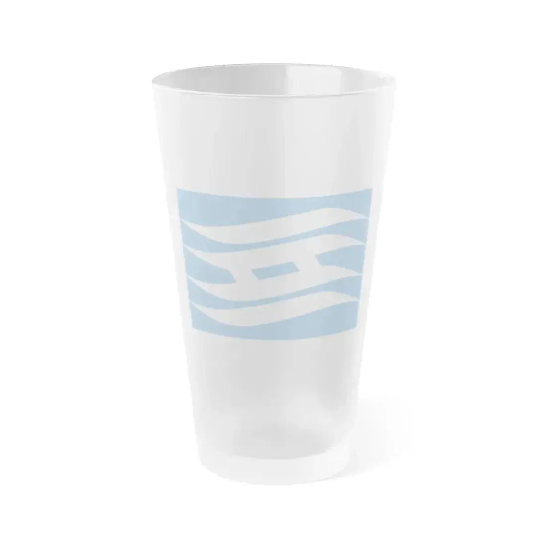 Flag of Hyogo Prefecture Japan - Frosted Pint Glass 16oz 16oz Frosted - Go Mug Yourself