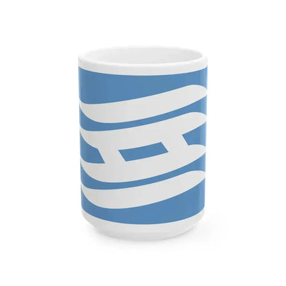 Flag of Hyogo Prefecture Japan - White Coffee Mug 15oz - Go Mug Yourself