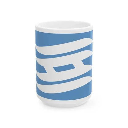 Flag of Hyogo Prefecture Japan - White Coffee Mug 15oz - Go Mug Yourself