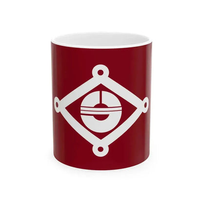 Flag of Ibara Okayama (Japan) White Coffee Mug 11oz - Go Mug Yourself