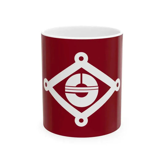 Flag of Ibara Okayama (Japan) White Coffee Mug 11oz - Go Mug Yourself
