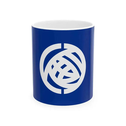 Flag of Ibaraki Prefecture 1966-1991 (Japan) White Coffee Mug 11oz - Go Mug Yourself