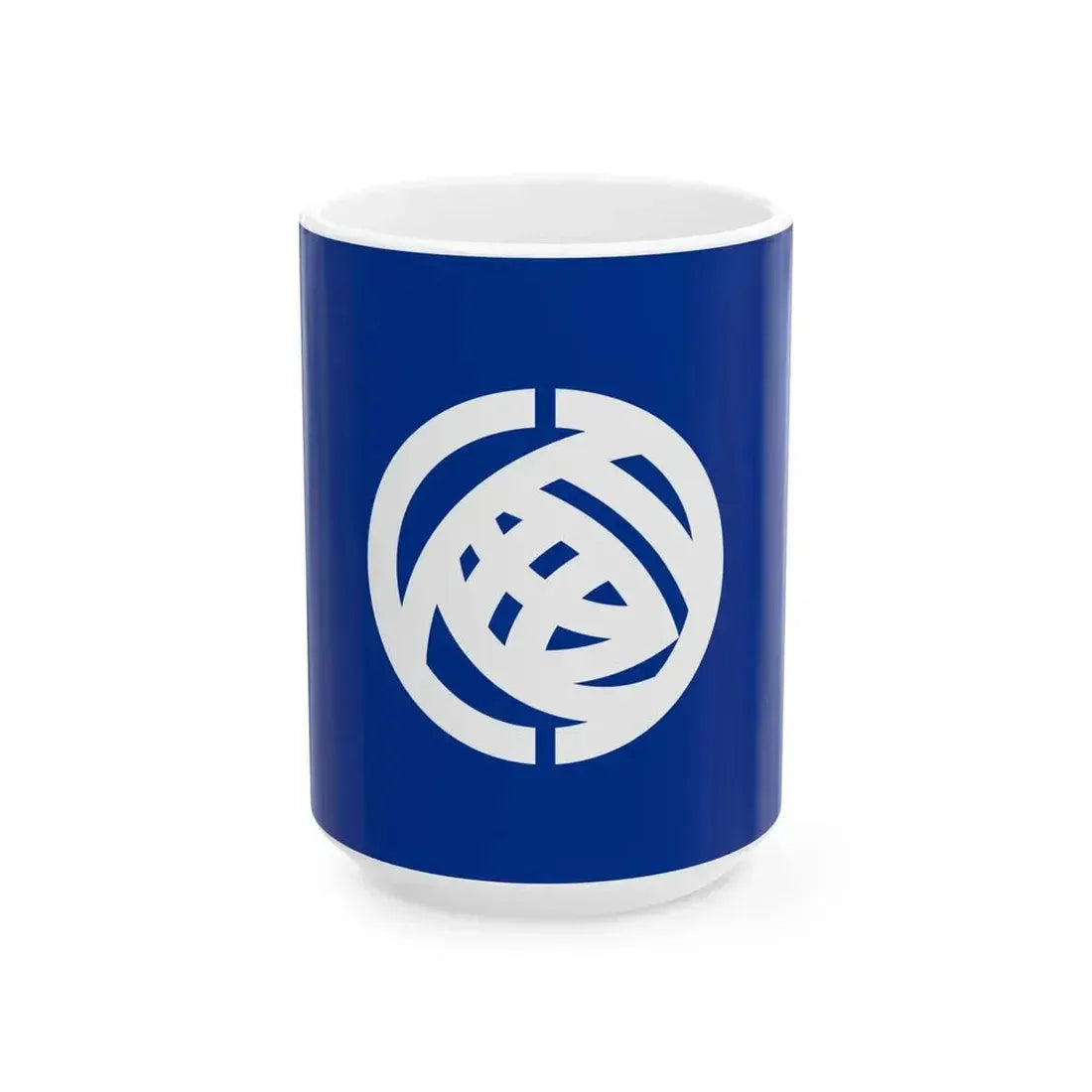 Flag of Ibaraki Prefecture 1966-1991 (Japan) White Coffee Mug 15oz - Go Mug Yourself
