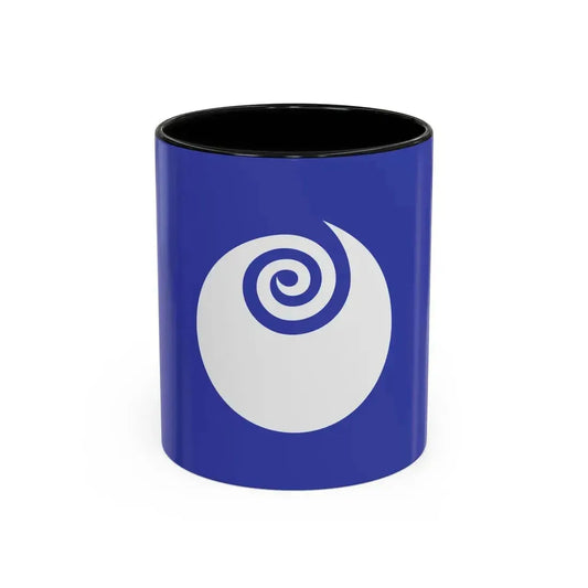 Flag of Ibaraki Prefecture Japan - Accent Coffee Mug 11oz Black - Go Mug Yourself