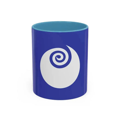 Flag of Ibaraki Prefecture Japan - Accent Coffee Mug 11oz Light Blue - Go Mug Yourself