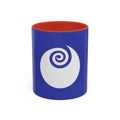 Flag of Ibaraki Prefecture Japan - Accent Coffee Mug 11oz Red - Go Mug Yourself