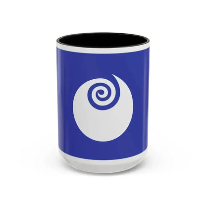 Flag of Ibaraki Prefecture Japan - Accent Coffee Mug 15oz Black - Go Mug Yourself