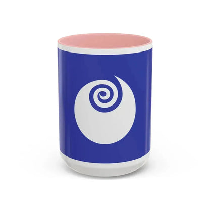Flag of Ibaraki Prefecture Japan - Accent Coffee Mug 15oz Pink - Go Mug Yourself