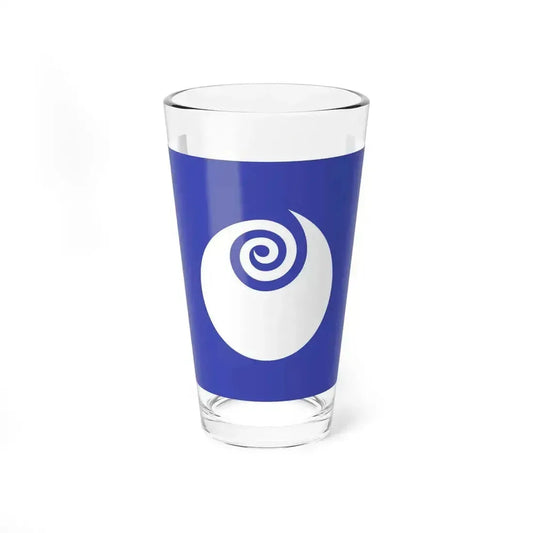 Flag of Ibaraki Prefecture Japan - Pint Glass 16oz 16oz - Go Mug Yourself