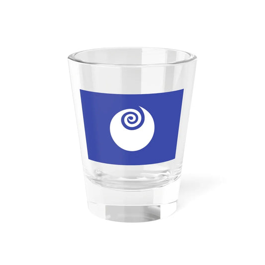 Flag of Ibaraki Prefecture (Japan) Shot Glass 1.5oz 1.5oz - Go Mug Yourself
