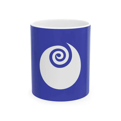 Flag of Ibaraki Prefecture Japan - White Coffee Mug 11oz - Go Mug Yourself