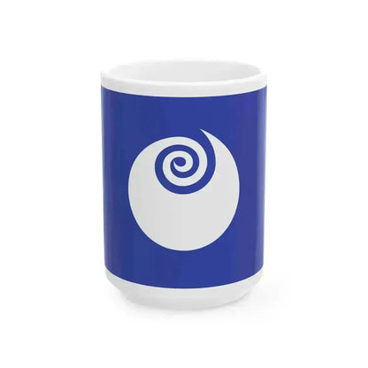 Flag of Ibaraki Prefecture (Japan) White Coffee Mug 15oz - Go Mug Yourself