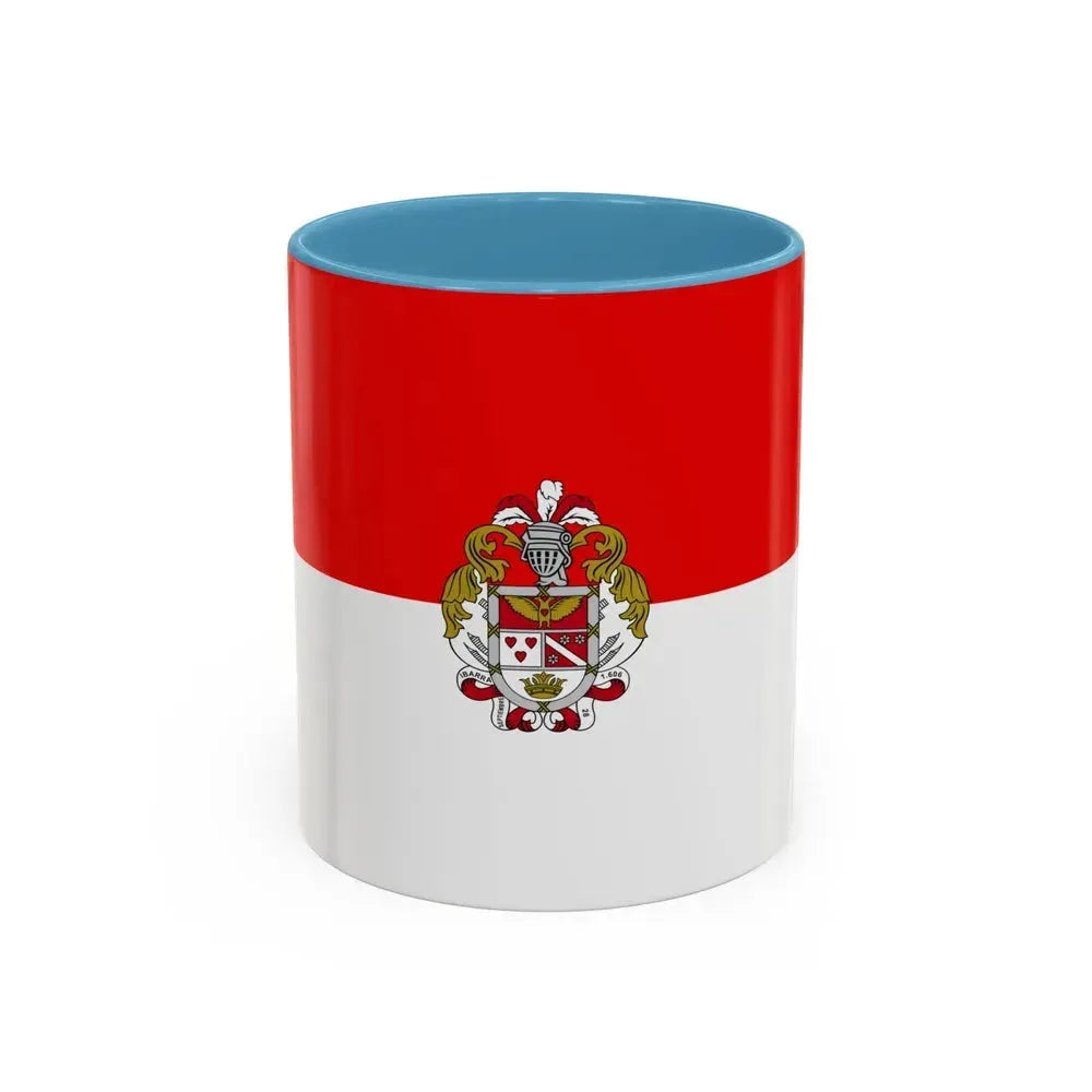 Flag of Ibarra Ecuador - Accent Coffee Mug 11oz Light Blue - Go Mug Yourself