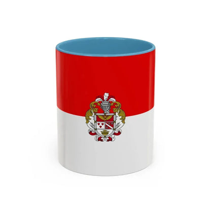 Flag of Ibarra Ecuador - Accent Coffee Mug 11oz Light Blue - Go Mug Yourself