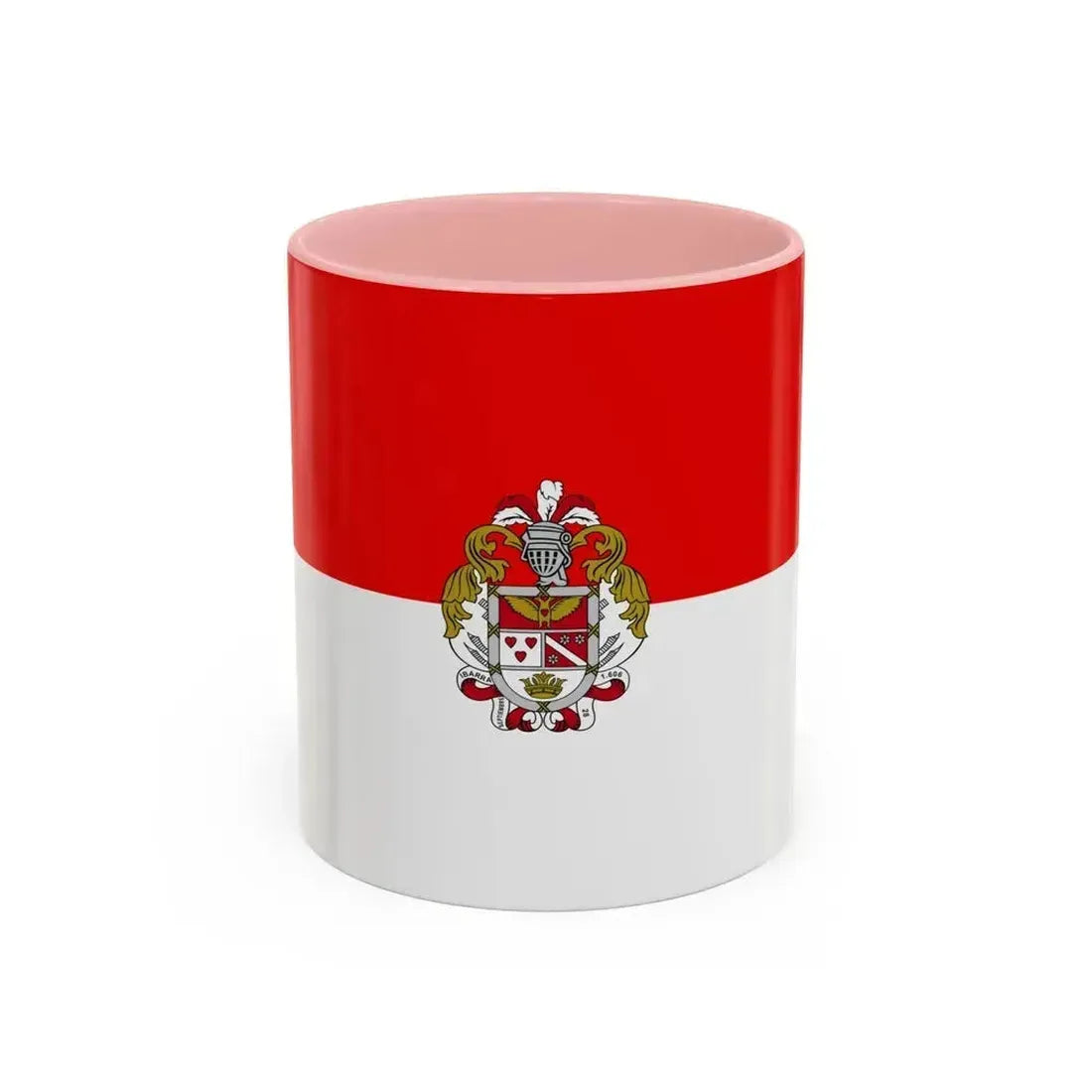 Flag of Ibarra Ecuador - Accent Coffee Mug 11oz Pink - Go Mug Yourself
