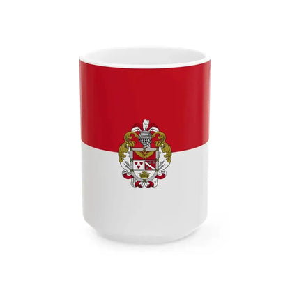 Flag of Ibarra Ecuador (Ecuador) White Coffee Mug 15oz - Go Mug Yourself