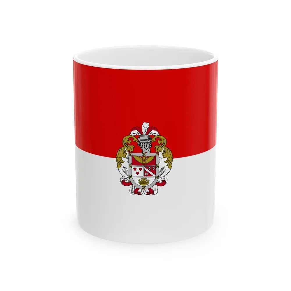 Flag of Ibarra Ecuador - White Coffee Mug-11oz-Go Mug Yourself