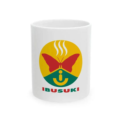 Flag of Ibusuki Kagoshima (Japan) White Coffee Mug 11oz - Go Mug Yourself